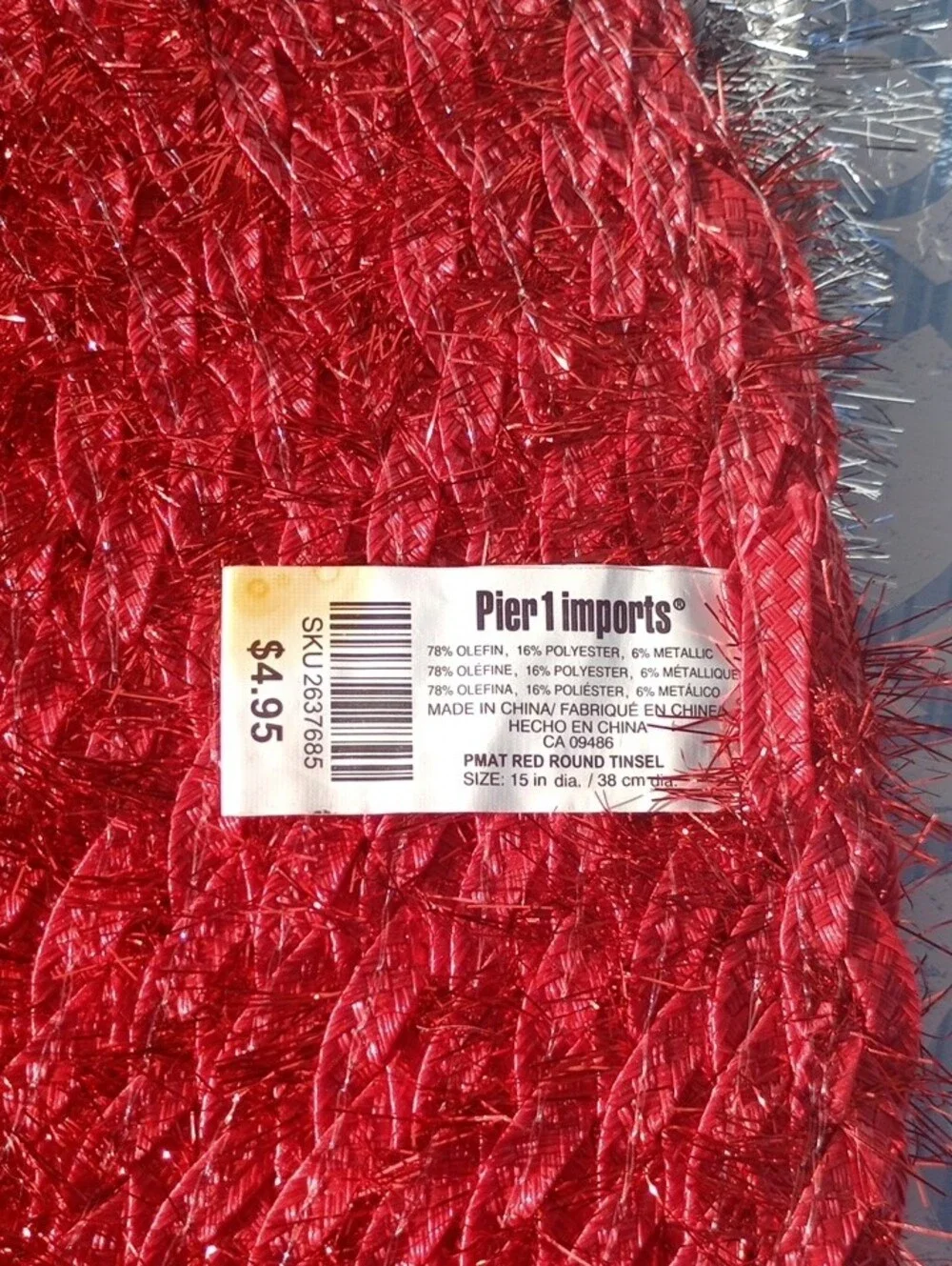 Pier 1 Tinsel Braided Placemats Set Of 5